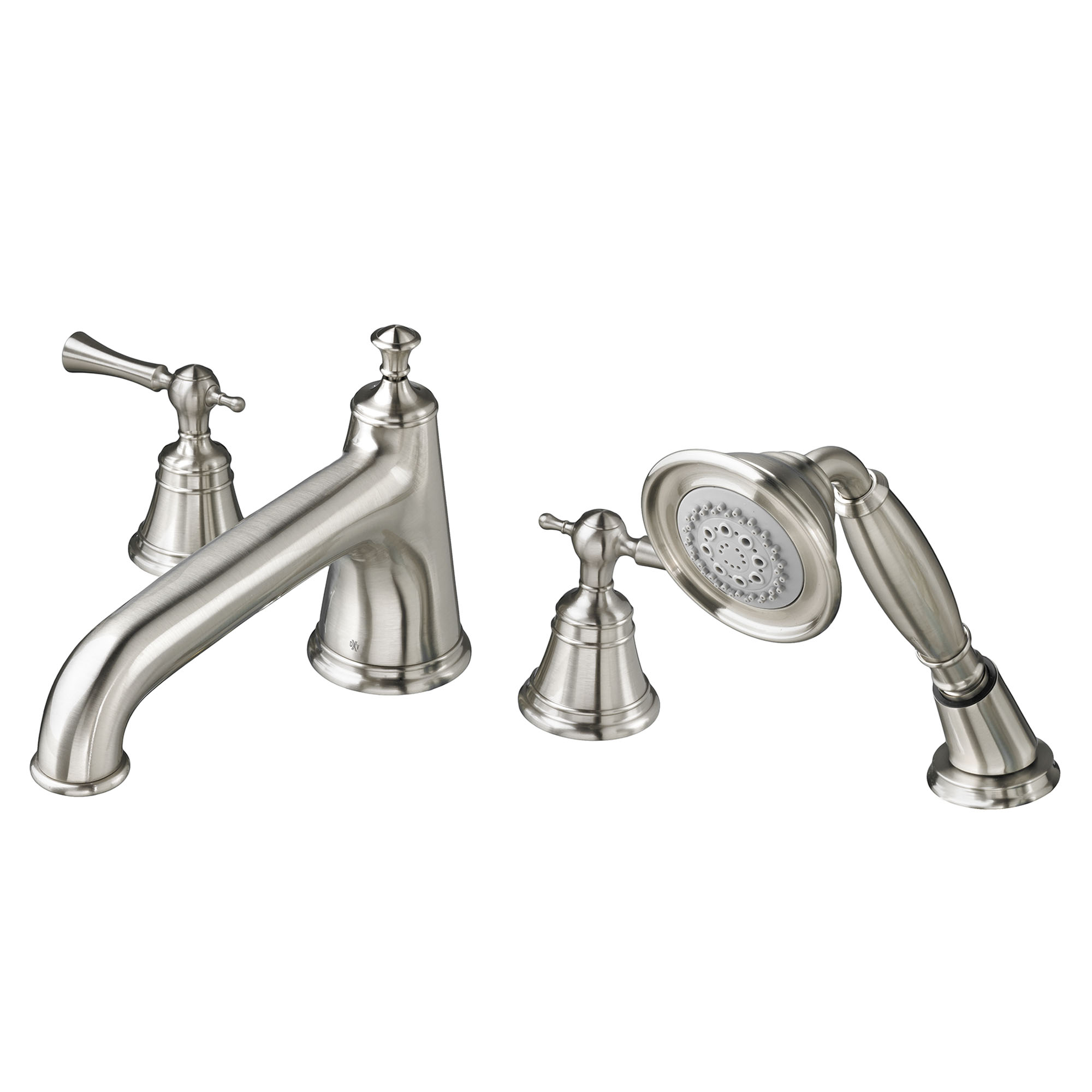 Randall 2-Handle Deck Mount Bathtub Faucet with Hand Shower and Lever Handles